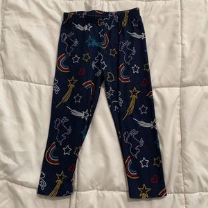 Dark blue unicorn rainbow leggings